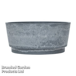 Garden Gear Caesar Marble Effect Bowl Planter 34.5Cm Diameter For Garden Outdoor Patio Grey Small (X2) - thumbnail 3