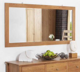 Statement Furniture Edward Hopper Oak Wall Mirror 140X70Cm