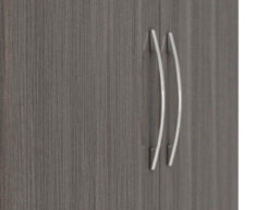 Seconique Nevada 2 Door 1 Drawer Wardrobe Black Wood Grain Effect - thumbnail 4