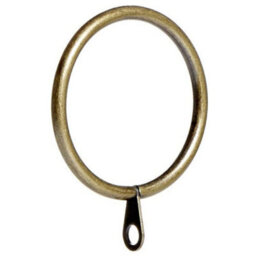 Homeelabador 45mm Extra Large Brass Colour Pole Curtain Rings With Eyelet - Pack Of 48 - thumbnail 2
