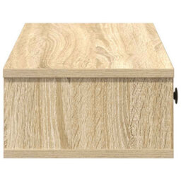 Berkfield Durable Wall Shelf With Drawers Sonoma Oak 60X25X15 Cm Engineered Wood - thumbnail 5