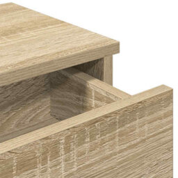 Berkfield Durable Wall Shelf With Drawers Sonoma Oak 60X25X15 Cm Engineered Wood - thumbnail 8