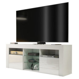 Creative Furniture Pulse Tv Unit 145Cm - White With Gloss Doors - thumbnail 3