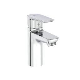 Vitra 800mm Wall Hung Bathroom Vanity Unit With 2 Doors & Basin - Anthracite Gloss Includes Chrome Tap - thumbnail 2