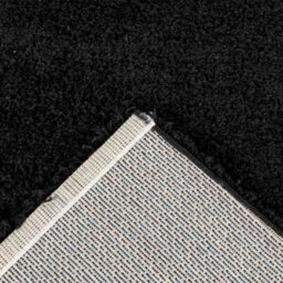 UETIAN Luxurious Shaggy Rugs Soft Extra Thick Area Rugs Heavy 5Cm Dense Pile For Living Room Bedroom Hallway (Black, 80 X 150Cm) - thumbnail 5