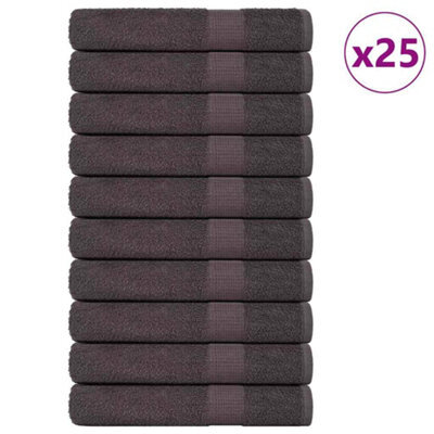 Berkfield Sauna Towels 25 Pcs Anthracite 80X200 Cm 360 Gsm 100% Cotton - image 1