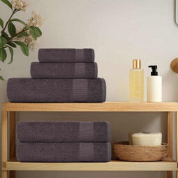 Berkfield Sauna Towels 25 Pcs Anthracite 80X200 Cm 360 Gsm 100% Cotton - thumbnail 3