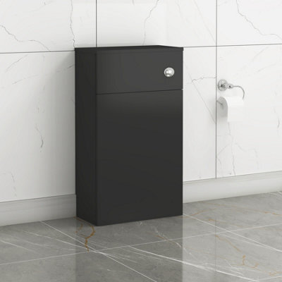 Royal Bathrooms Turin 500mm Matt Black Btw Back To Wall Wc Toilet Unit - image 1