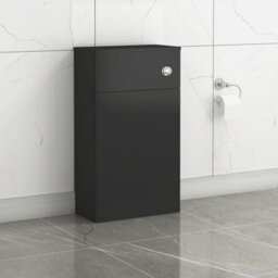 Royal Bathrooms Turin 500mm Matt Black Btw Back To Wall Wc Toilet Unit - thumbnail 1