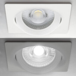 Long Life Lamps Company 5W Adjustable Square Led Recessed Ceiling Downlight 6000K Cls5 - thumbnail 6
