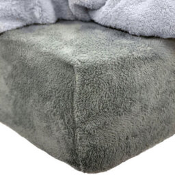 Ohs 25Cm Deep Fitted Soft Teddy Fleece Thermal Warm Bed Sheet, Double - Blush Pink - thumbnail 4