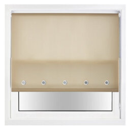 Trimmable Daylight Roller Blind With Round Eyelet And Metal Fittings From Furnished - Cappuccino (W)60Cm X (L)210Cm - thumbnail 2