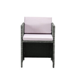 Home Detail 10 Seater Outdoor Rattan Cube Dining Set, Grey Rattan - thumbnail 3