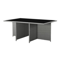 Home Detail 10 Seater Outdoor Rattan Cube Dining Set, Grey Rattan - thumbnail 6