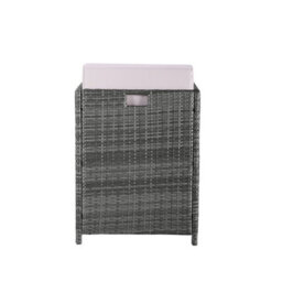 Home Detail 10 Seater Outdoor Rattan Cube Dining Set, Grey Rattan - thumbnail 5