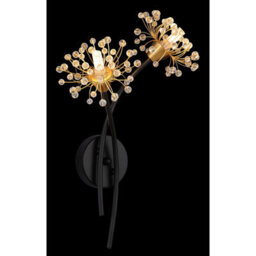 Luminosa Lighting Luminosa Fiore Wall Lamp Matt Black 2X G9 - thumbnail 4