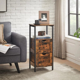 Rustic Bathroom Storage Cabinet With Adjustable Drawers Shelves - thumbnail 5