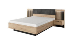Arte Tally Contemporary Ottoman Bed Frame Eu King Size Artisan Oak Effect & Anthracite (L)2100mm (H)1040mm (W)1630mm - thumbnail 4