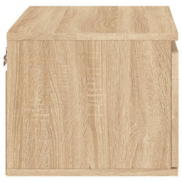 Berkfield Wall-Mounted Bedside Cabinets With Led Lights 2 Pcs Sonoma Oak - thumbnail 9