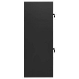 Walplus Anthracite Saddle Cabinet With Rack, Shelves & Hooks 53X53X140 Cm Steel - thumbnail 3