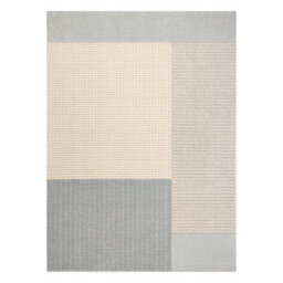 RugsX Flux 461.9.ae500 Wool Carpet Osta - Geometric, Structural, Loft Blue Cream 135X200 Cm - thumbnail 2