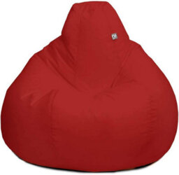 rucomfy Beanbags Rucomfy Indoor Or Outdoor Water Resistant Extra Large Adult Classic Beanbag - Red Bean Bag Chair - thumbnail 2