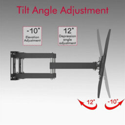"32""-70"" Corner Full Motion Articulating Tv Wall Mount Bracket 50Kg  600X400" - thumbnail 1