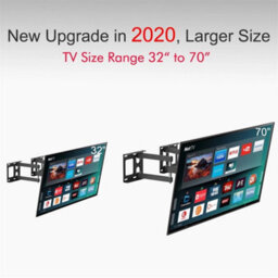 "32""-70"" Corner Full Motion Articulating Tv Wall Mount Bracket 50Kg  600X400" - thumbnail 5