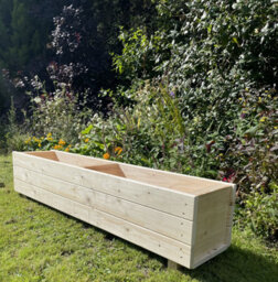 Ruddings Wood Wooden Large Garden Planter Trough  Flower Boxes Fully Assembled