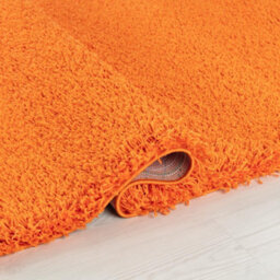 Wadan 60X110Cm Orange Shaggy Rug - Rectangular Soft Touch Thick Pile Modern Area Rug - Rugs For Living & Bedroom Non Shedding - thumbnail 2