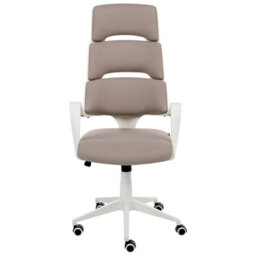 Beliani Modern Office Chair Grandiose Taupe - thumbnail 4