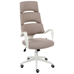 Beliani Modern Office Chair Grandiose Taupe