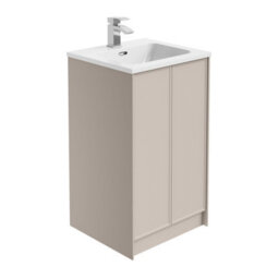 Plum&clay Jenner Light Pink Freestanding Vanity Unit & Basin Set (W)500mm (H)855mm - thumbnail 2