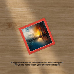 Ak Frames 50X50Cm Poppy Red Picture Mounts To Fit 40X40Cm Aperture Size - Mount Board Only (No Frame Included) - thumbnail 5