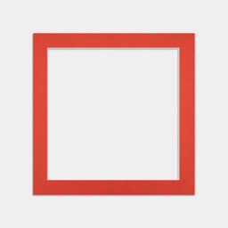 Ak Frames 50X50Cm Poppy Red Picture Mounts To Fit 40X40Cm Aperture Size - Mount Board Only (No Frame Included) - thumbnail 1