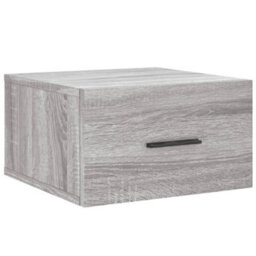 Berkfield Wall-Mounted Bedside Cabinet Grey Sonoma 35X35X20 Cm - thumbnail 2