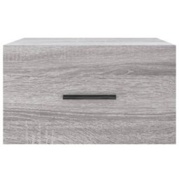 Berkfield Wall-Mounted Bedside Cabinet Grey Sonoma 35X35X20 Cm - thumbnail 5