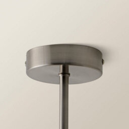 Valuelights Demi Brushed Chrome And Smoked Glass 3 Arm Chandelier Ceiling Light And Bulbs - thumbnail 4