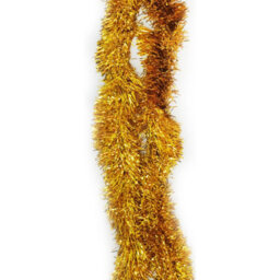 Neel Blue Gold Metallic Shiny Christmas Tinsel Garland For Xmas Tree & Home Decorations, 2M X 9Cm - thumbnail 6