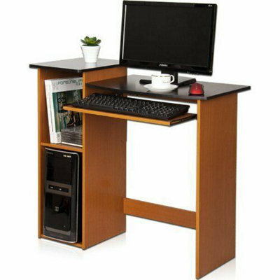 Walplus Furinno Econ Multipurpose Computer Writing Desk, Light Cherry/black - image 1