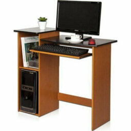 Walplus Furinno Econ Multipurpose Computer Writing Desk, Light Cherry/black - thumbnail 1