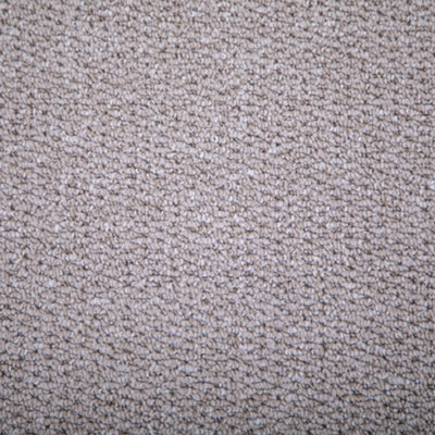 FloorMatch Cream Shade Carpet Berber Loop Durable Hard Wearing Pile 4mm Thick - 4M Width - image 1