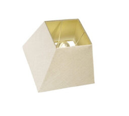 "14"" Empire Square Linen Lampshade - Cream"