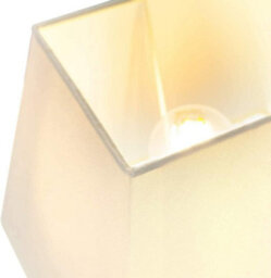 "14"" Empire Square Linen Lampshade - Cream" - thumbnail 3