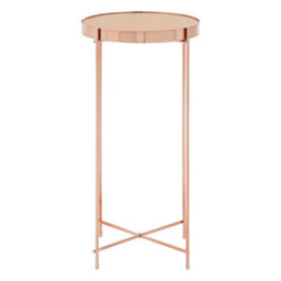 Orsina Allure Pink Mirror Tall Side Table - thumbnail 2