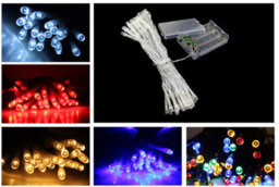 Best Artificial 40 Led Indoor Battery String Lights 4M Length Party Fairy Christmas / White / Black Cable - thumbnail 2