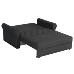 Viva Roma Ii Sofa Bed Has Sleep Function And Bedding Storage Polyurethane Foam Hr Foam Metal Legs 148X85X98Cm Blue - thumbnail 3