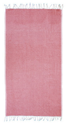 Orsina Poppy Red Hammam Towel, 100% Cotton Quick Dry Towel With Woven Texture, Lightweight Throw Blanket - image 1