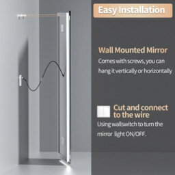 Luvodi 1600X800mm Bluetooth Led Bathroom Mirror Music Temperature Anti-Fog Vanity Mirror, Date And Time, Backlit Frontlit - thumbnail 9