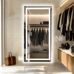 Luvodi 1600X800mm Bluetooth Led Bathroom Mirror Music Temperature Anti-Fog Vanity Mirror, Date And Time, Backlit Frontlit - thumbnail 4